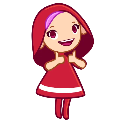 Стикер 3 Red Riding Hood