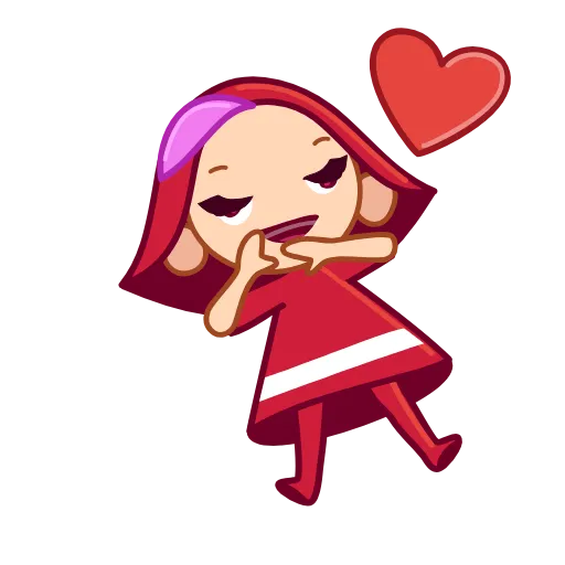 Стикер 12 Red Riding Hood