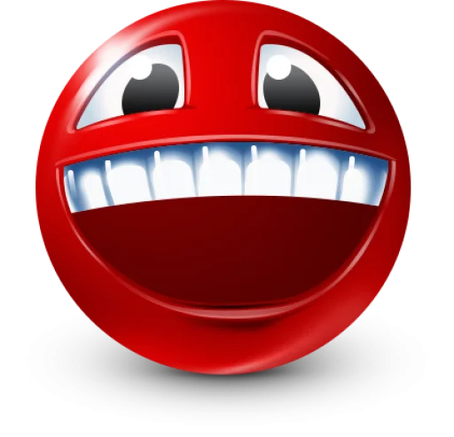 Стикер 2 Red Face Emoji