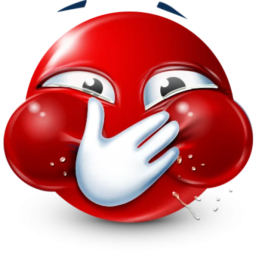 Стикер 46 Red Face Emoji