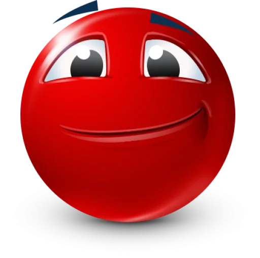 Стикер 4 Red Face Emoji