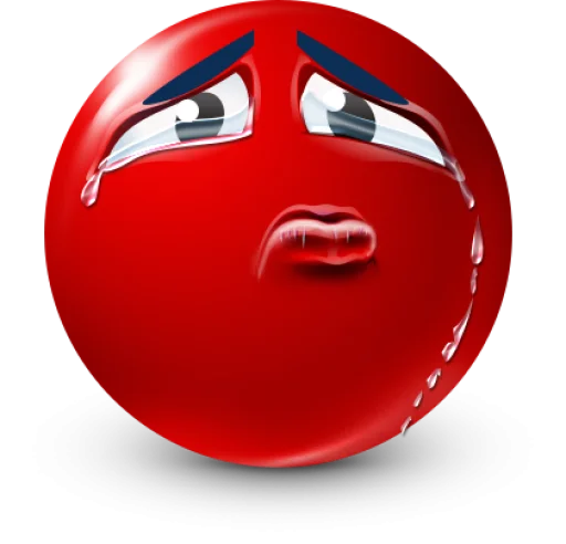 Стикер 31 Red Face Emoji