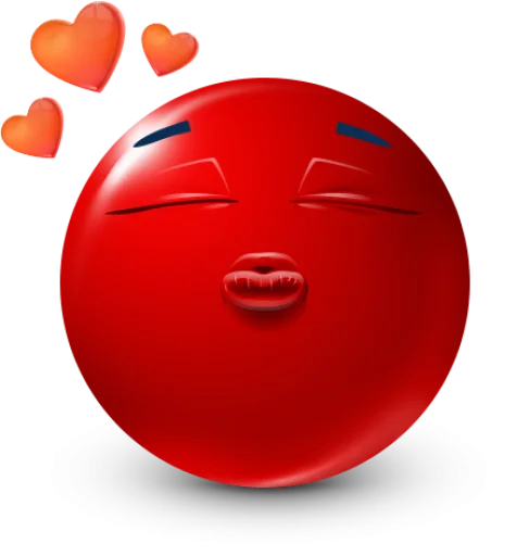 Стикер 12 Red Face Emoji