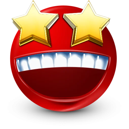 Стикер 26 Red Face Emoji