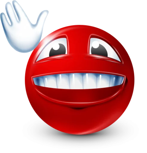 Стикер 48 Red Face Emoji
