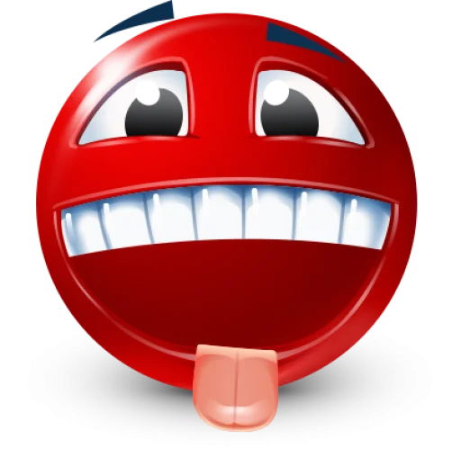Стикер 9 Red Face Emoji