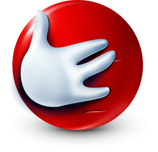 Стикер 45 Red Face Emoji