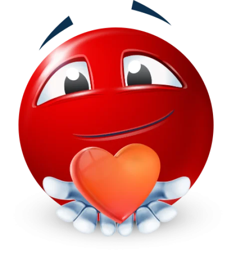 Стикер 61 Red Face Emoji