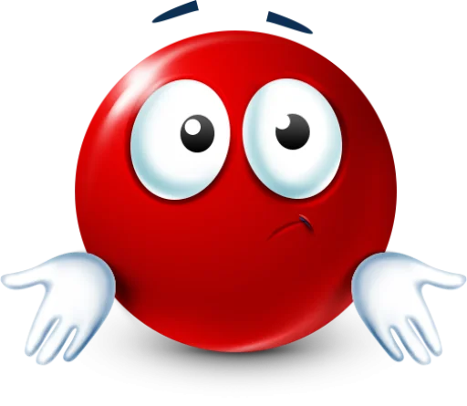 Стикер 55 Red Face Emoji