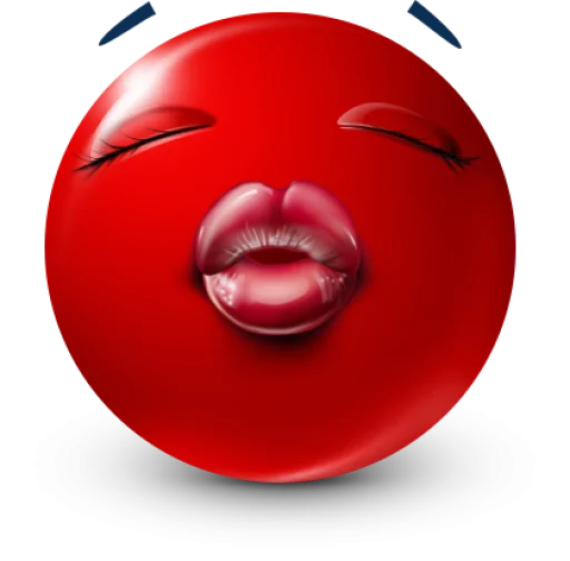 Стикер 59 Red Face Emoji