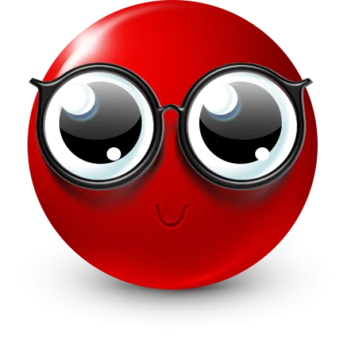 Стикер 21 Red Face Emoji