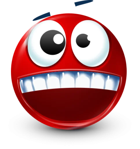 Стикер 32 Red Face Emoji