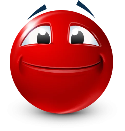 Стикер 57 Red Face Emoji