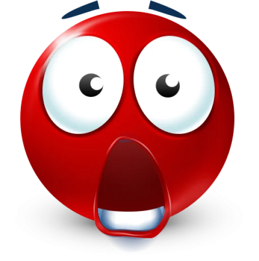Стикер 30 Red Face Emoji