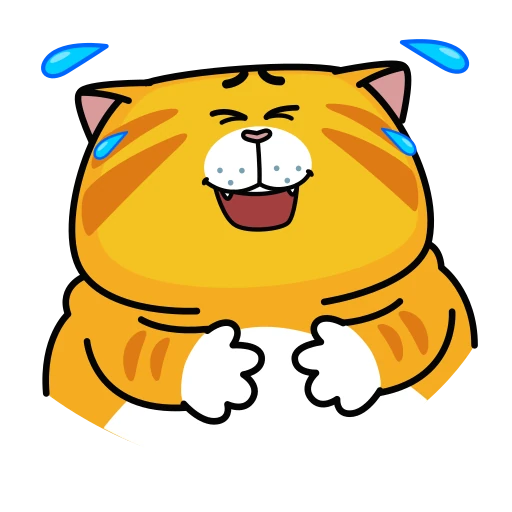 🤩 Стикер «Рыжий Кот» для Telegram