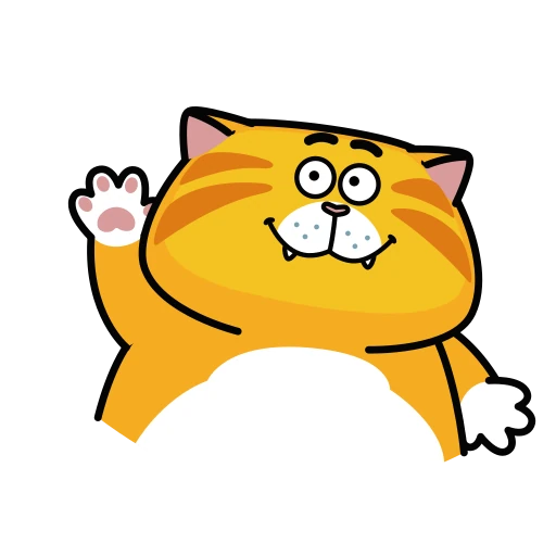 🤩 Стикер «Рыжий Кот» для Telegram