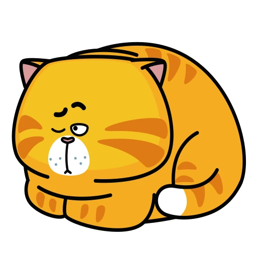 🤩 Стикер «Рыжий Кот» для Telegram