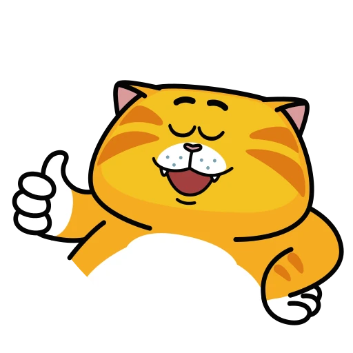 🤩 Стикер «Рыжий Кот» для Telegram