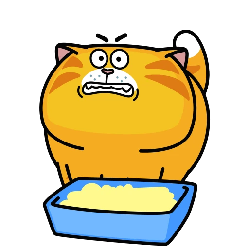 🤩 Стикер «Рыжий Кот» для Telegram