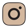 📱 Эмодзи «Буквы в оттенках коричнегого» для Telegram