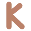 🟠 Эмодзи «Буквы в оттенках коричнегого» для Telegram