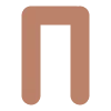 🟠 Эмодзи «Буквы в оттенках коричнегого» для Telegram