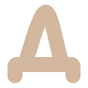 ⚪️ Эмодзи «Буквы в оттенках коричнегого» для Telegram