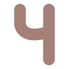 🟤 Эмодзи «Буквы в оттенках коричнегого» для Telegram