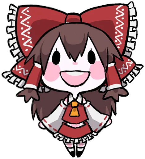 Стикерпак «Reimu & Cirno are flying!blackencir» для Telegram — обложка