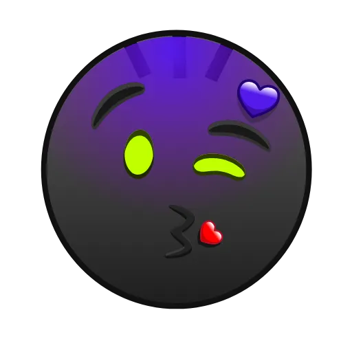 Стикер 17 Night Emoji