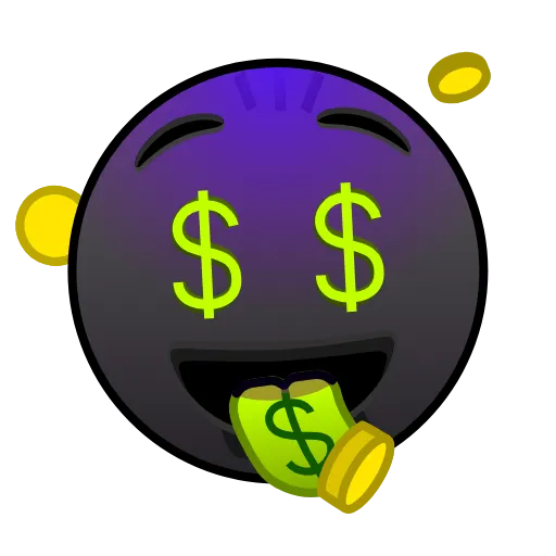 Стикер 19 Night Emoji
