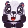 Стикер 47 Реншу панда - Renshu the panda emoji