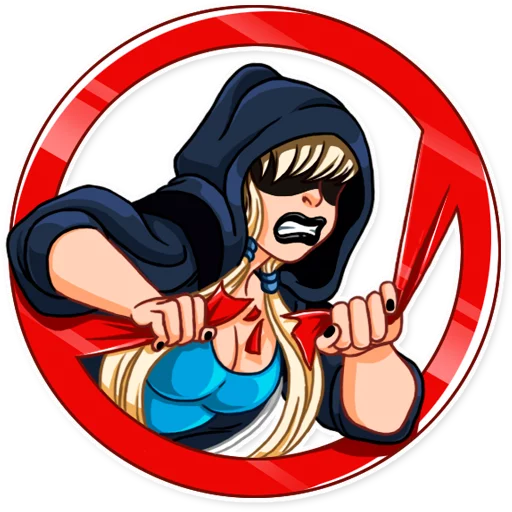 Стикер 10 Resistance Girl