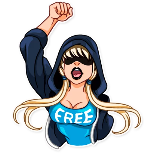 Стикер 16 Resistance Girl
