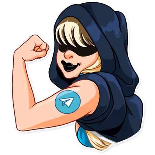 Стикер 19 Resistance Girl