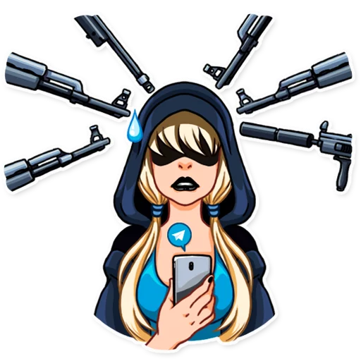 Стикер 21 Resistance Girl