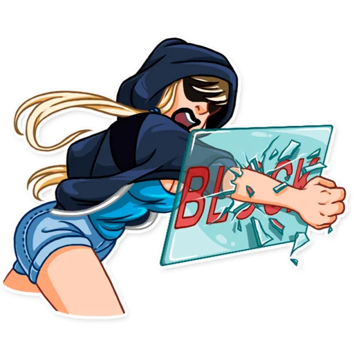 Стикер 22 Resistance Girl