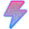 ⚡️ Эмодзи «Фиолетово - синие буквы» для Telegram