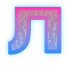 ⭐️ Эмодзи «Фиолетово - синие буквы» для Telegram