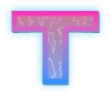 ⭐️ Эмодзи «Фиолетово - синие буквы» для Telegram