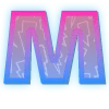 ⭐️ Эмодзи «Фиолетово - синие буквы» для Telegram