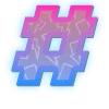 #️⃣ Эмодзи «Фиолетово - синие буквы» для Telegram