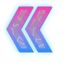 ⭐️ Эмодзи «Фиолетово - синие буквы» для Telegram
