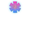 ⭐️ Эмодзи «Фиолетово - синие буквы» для Telegram