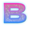 ⭐️ Эмодзи «Фиолетово - синие буквы» для Telegram
