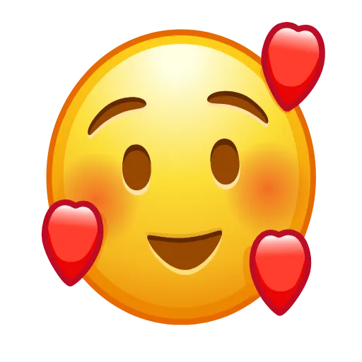 Стикер 19 Animated Emoji - Классические стандартные Emoji
