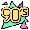 Стикер 50 Ретро