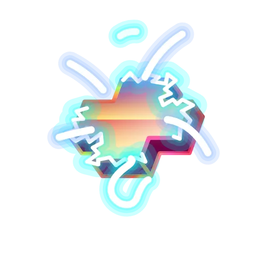 Стикер 54 Retro Font Emoji