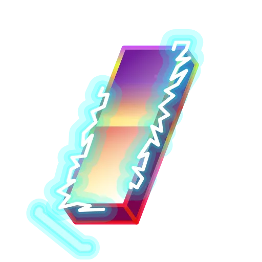 Стикер 9 Retro Font Emoji