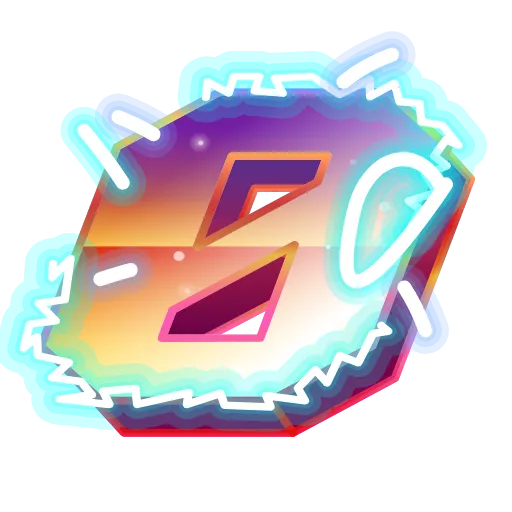 Стикер 36 Retro Font Emoji